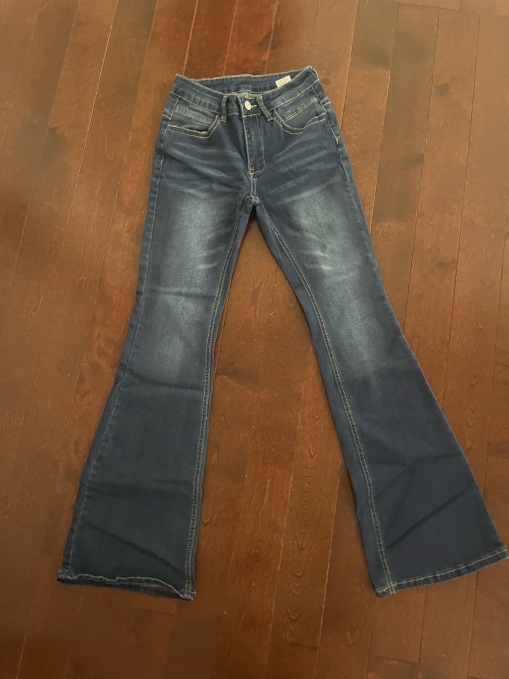 SHEIN Dark Blue Flared Women's Jeans